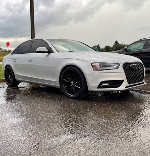 Audi Car Outside Our Garage